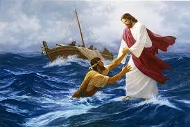 jesus marche sur leau